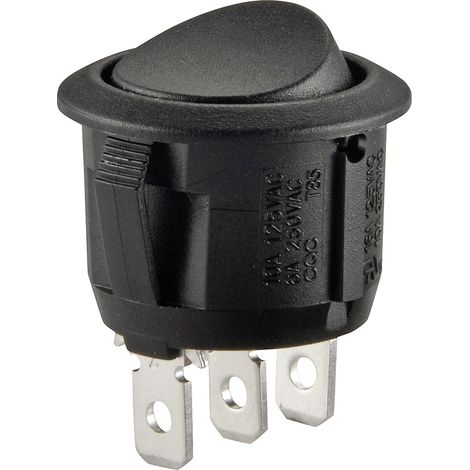 TRU COMPONENTS 700169 Wippschalter R13-112C B/B 250 V/AC 6 A 1 x Ein/Ein rastend 1 St. (1/2)