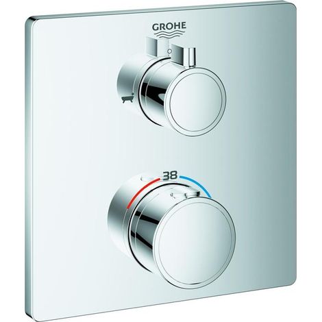 Grohe Grohtherm - Thermostat-Wannenarmatur für 2 Verbraucher, verchromt 24080000 (1/5)