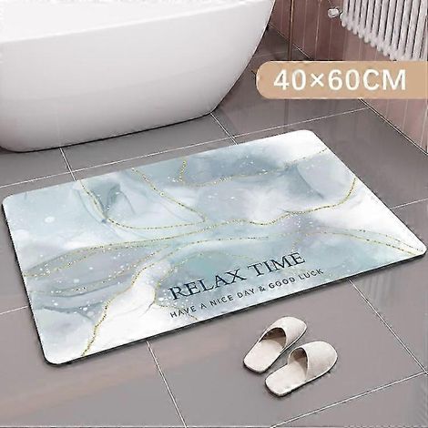 Tapis antidérapant d2q doux et absorbant pour salle de bain et cuisine - Style B 40 x 60 cm