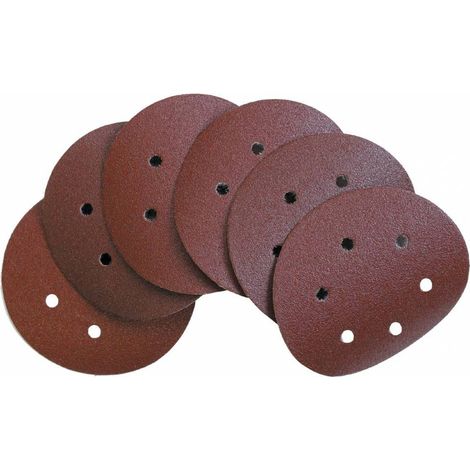 Disco Abrasivo Velcro 6 Fori D 150 Mm Grana 120 - 100 Pz