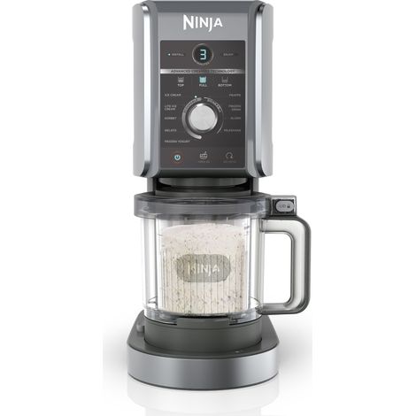NINJA Eismaschine - CREAMi Deluxe NC502EU - 2 Töpfe enthalten 709ml - 10 Programme