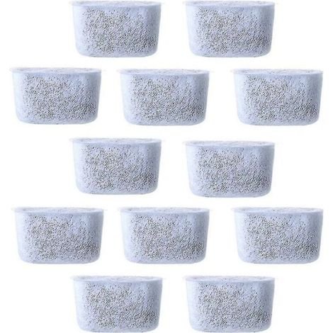 12 Stück Ersatz-Kohlenstoffwasserfilter, Vliesfilter für Kaffeemaschinen (1/4)