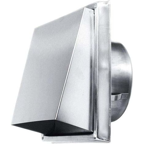 Grille d'aération carrée avec couvercle, grille de ventilation, couvercle d'aération extérieur, pour ouverture de 150 mm (1/4)