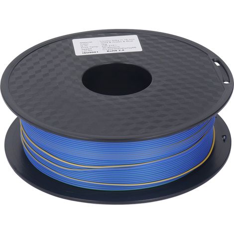 Filament PLA 1.75mm tricolore pour imprimante 3D, matériau d'impression consommable pour création de modèles et loisirs créatifs (1/5)