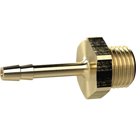 Bocchetta per tubo flessibile da avvitare, G 3/8 a, per tubo LW 10 mm, SW 19, ottone, pressione di lavoro max. 25 bar Max. 150 °C (1/3)
