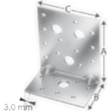 Escuadra grande reforzada AE 90x48x116mm - esp 3mm