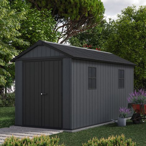 Casetta da giardino NEWTON PLUS 7513 - 8,6 m² - Grigio (1/5)
