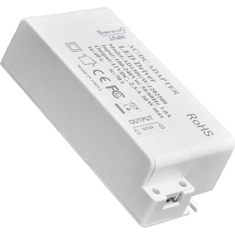 Driver LED DC12V 2,5A 30W Convertitore di alimentazione AC100 240V Tensione nominale 30W (1/5)