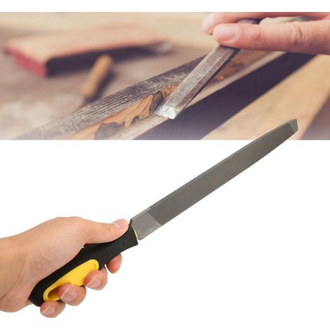 Lima de amolar fabricada en acero al carbono T12 de alta dureza, con mango antideslizante, 37 cm. (1/5)