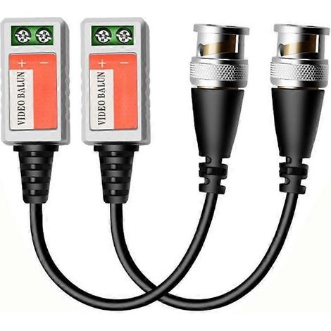 Adaptateurs de connecteurs balun vidéo BNC pour systèmes de caméras haute définition