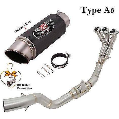 Sistema De Escape Completo Para Motocicleta, Silenciador De Tubo De Enlace Delantero Modificado, Db Killer, Para Yamaha Tracer9 Tracer 9 Gt 2021 2022( Type A5) (1/5)