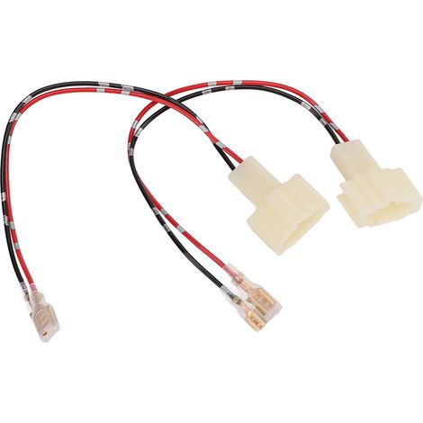 Paire d'adaptateurs de faisceau de câbles pour haut-parleurs médium-grave d'amplificateur auto, 12V 3A 10W, brancher et jouer (1/5)