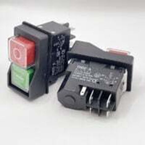 Interrupteur magnétique étanche, interrupteur marche/arrêt à bouton-poussoir à 4 broches, interrupteur marche/arrêt, accessoires pour machines-outils, 250 V 16 A, pièces de rechange pour filtres Dyson (1/3)