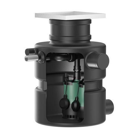 Wilo Unterflur-Hebeanlage DrainLift BOX-32/8D U 230V 370W (1/5)