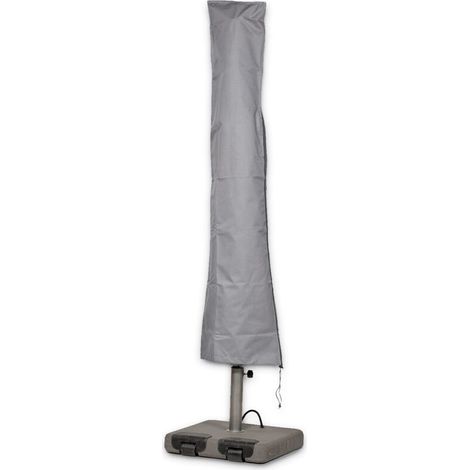 Parasol cover  240 cm x 35 / 60 cm  Suitable for parasols up to Ø 450 cm  600D Oxford woven polyester, colour: grey
