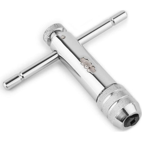 Porte-Taraud à Cliquet et Poignée Réglables M5 – M12 Clé à Fileter Main Machine Vis à Cliquet en T Filetage de Taraudage en T Prise Métrique Outil Taraudeur (1/5)