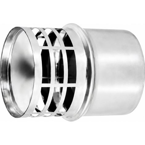 MAKA Comignolo Scarico Gas, Terminale per Canna Fumaria Caldaia a Gas Metano e Gasolio, Cappello Scarico Fumi Inox Ø 100 mm (1/5)