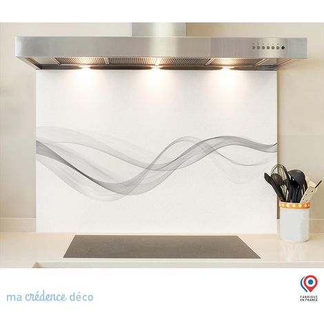 Fond de hotte : Courbe 1 - Verre trempé - 90 cm - 60 cm (1/5)