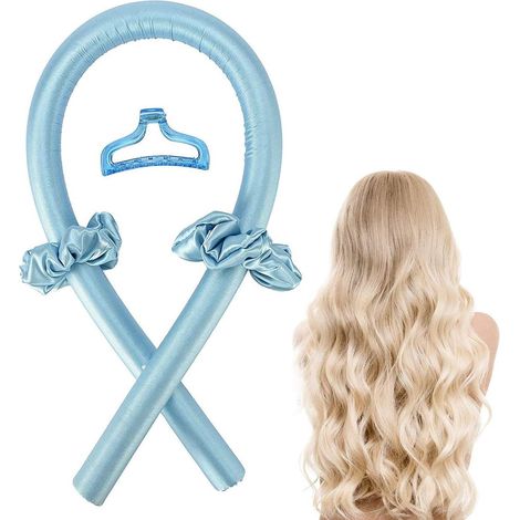 Ensemble de 4 pièces pour boucles sans chaleur - Boucles de cheveux - Boucles sans chaleur - Sans chaleur - Avec chouchous et pinces à cheveux - Boucles sans chaleur - Fer à friser - Rouleaux - Bâtonn (1/5)