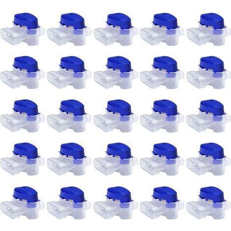 Set de Connecteurs de Câbles pour Robot Tondeuse - 25 Raccords Remplis de Gel pour Étendre ou Réparer Fil Electrique Bas Voltage Tondeuse Automatique - Étanches, Sûrs, Dénudage Inuti (1/5)
