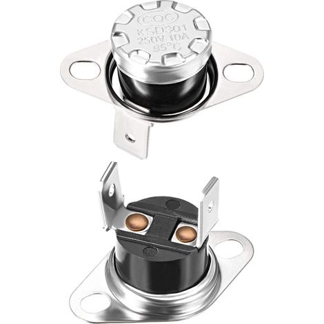 2pcs Interrupteur thermique KSD301 95°C 10A Normalement fermé pour appareils électriques