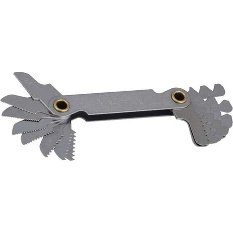 Instruments de mesure métriques en acier inoxydable, vis, bouchons filetés, outils de mesure, paquet de 20 pièces (60° métrique) (1/5)