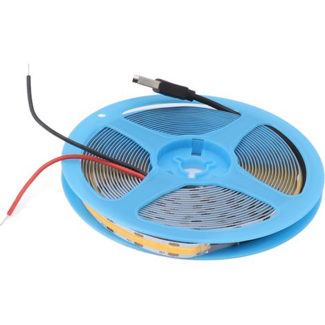 Selbstklebender und flexibler 5V COB-LED-Streifen für die Innen- und Außenbeleuchtung, 300 LEDs, 5 Meter, 4000K neutralweiß (1/5)