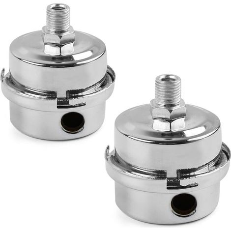 2pcs Silencieux De Filtre De Compresseur D'air, Filtre À Air En Métal, Filtre D'aspiration Silencieux Pour Utiliser Dans L'entrée Du Compresseur D'air Et Bloquer La Poussière Réduire Le Noise