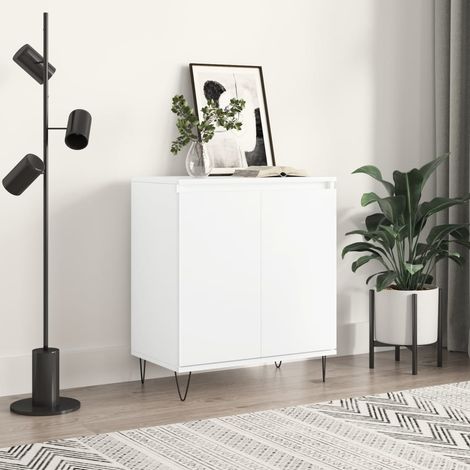 Buffet Meuble de rangement Armoire de cuisine Blanc 60x35x70 cm Bois d'ingénierie 32759 (1/5)