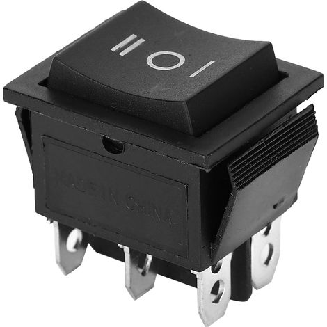 10 interrupteurs à bascule 6 broches en plastique pour appareils électroménagers, lot de 10, modèle KCD4 (1/5)