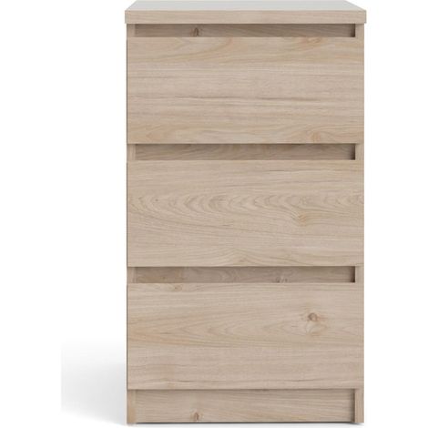 Nada Kommode 3 Schubladen Hickory-Dekor. (1/5)