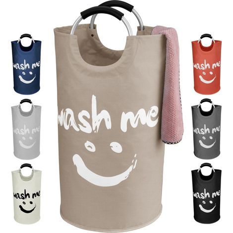 115L Wäschesammler faltbar mit Griffen, wasserdicht, Khaki (1/5)