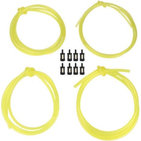 Ensemble de Tuyau Flexible de Carburant 1,5m avec 4 Tailles Différentes et 8 Filtres à Carburant - (1/3)