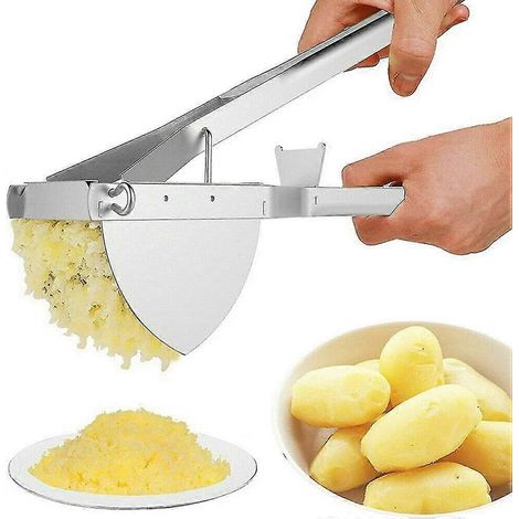 presse-purée en acier inoxydable, râpe à pommes de terre en acier inoxydable, presse-purée professionnel (1/5)