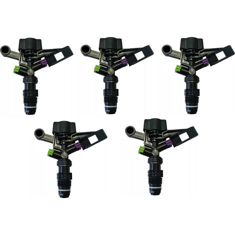 Pack 5 Aspersores Agrícolas 6003-C 1/2" Riego Circular de Bajo Caudal para Cultivos Oferta exclusiva (1/3)
