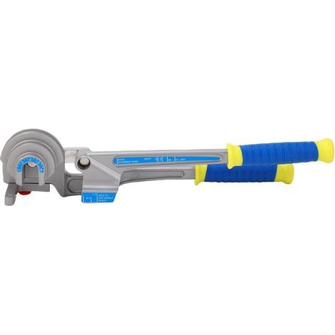 3-in-1 Manual Three-Slot Tube Bender for Flexible Copper and Aluminum Tubing, 0-180° Bending for 1/4", 3/8", and 1/2" Tubes – Aluminum Alloy Tool (1/4)