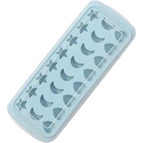 Moule À Glaçons - Forme Cœur Lune Étoile - Pour Eau Fruits Crème Glacée Vin - 12 Cavités - Silicone Alimentaire (1/5)