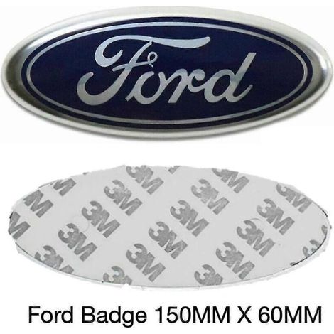 Ford-Emblem 150 mm x 60 mm blau/silbernes Logo für Front/Heck, Mondeo, Transit, Focus (1/5)