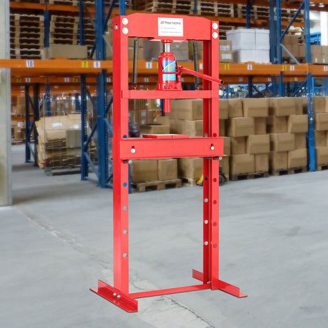 H Frame 20 Ton Hydraulic press, Red (1/5)