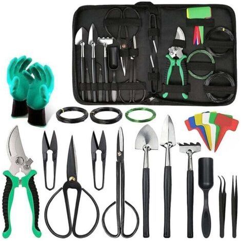 Complete Garden Tool Kit, XU, Succulent Plants Gift for Women Aluminum Garden Tools with Garden Bag, Garden Gifts for Men Women - (1/4)