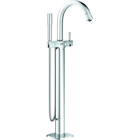 Grohe Mitigeur monocommande de baignoire Grandera DN 15, montage au sol, saillie 320mm, Coloris: Chrome / Or - 23318IG0 (1/5)