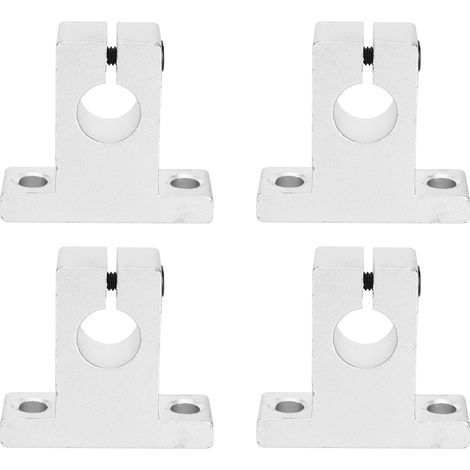 4 supports de fixation SK12 en alliage d'aluminium léger pour rail/arbre, quincaillerie robuste, lot de 4 pièces (1/5)
