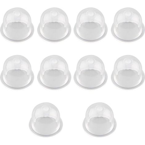 10 Pcs Pompe d'Amorçage Pompe Ampoule Carburateur Remplacer Huile Carburateur Tondeuse à La Tronçonneuse Pompe à Essence Carburateur Pompe Universelle en Plastique Poire Piston Accessoires