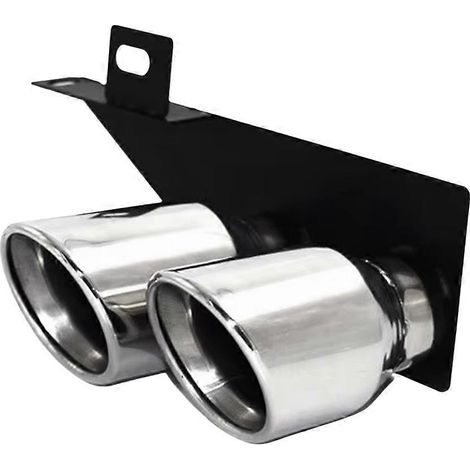 Dekorativer Doppelauspuffendrohr, rechte Seite, für BMW 5er F10 F18 520Li 525 528 530 (1/5)