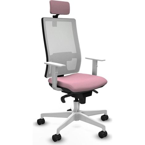 piqueras-y-crespo Horna chaise de bureau rose confortable