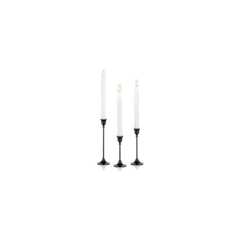 Set mit 3 konischen Kerzenhaltern aus Metall – Mattschwarze Oberfläche – Elegante Dekoration (1/5)