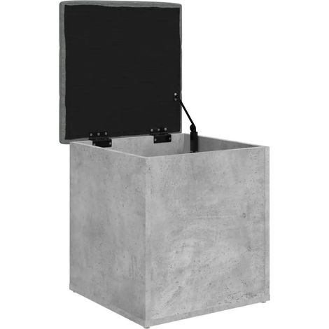 vidaXL Storage Bench Concrete Grey 42x42x45 cm Engineered Wood