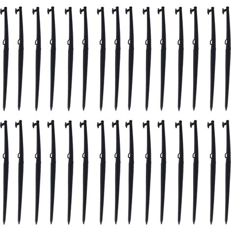 30 supports de micro-irrigation avec piquet en plastique rotatif pour l'irrigation goutte à goutte en agriculture (1/5)