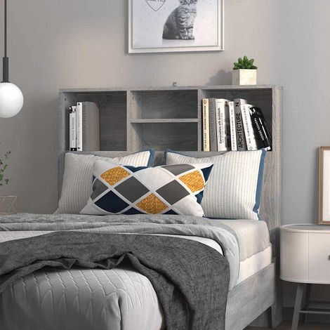 vidaXL Mueble cabecero gris Sonoma 100x19x103,5 cm (1/5)