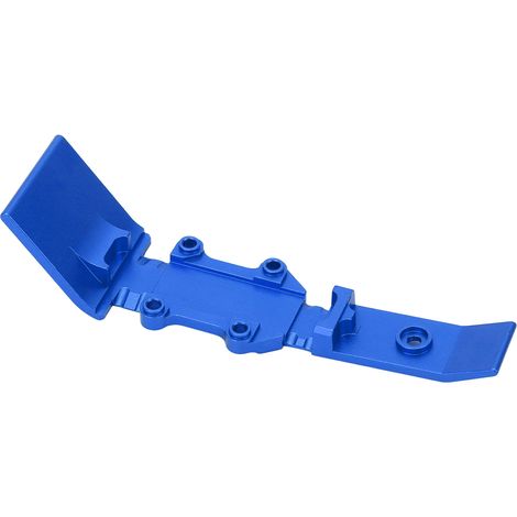 Leichte und tragbare Front-Unterfahrschutzplatte aus Aluminiumlegierung im Maßstab 1:16 für Traxxas E Revo VXL, blau. (1/4)